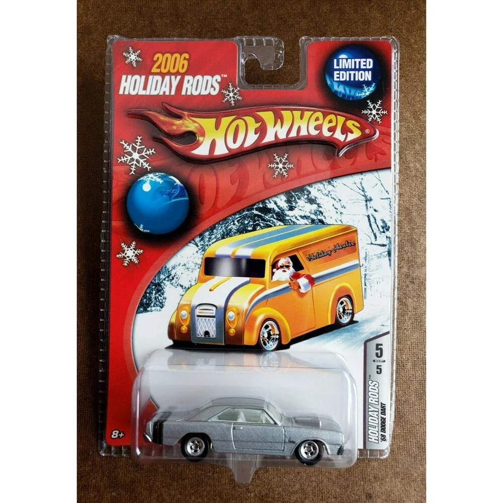 Hot Wheels '68 DODGE DART Silver 5/5 2006 HOLIDAY RODS 1:64 LTD. ED. REAL RIDERS